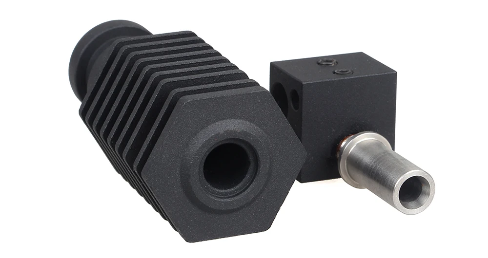 3DSWAY 3D Printer Parts Improved 3D V6 Hexagon Universal Hotend Kit 0.4mm1.75mm Straight Through Throat Extruder Hot End Kit (5)