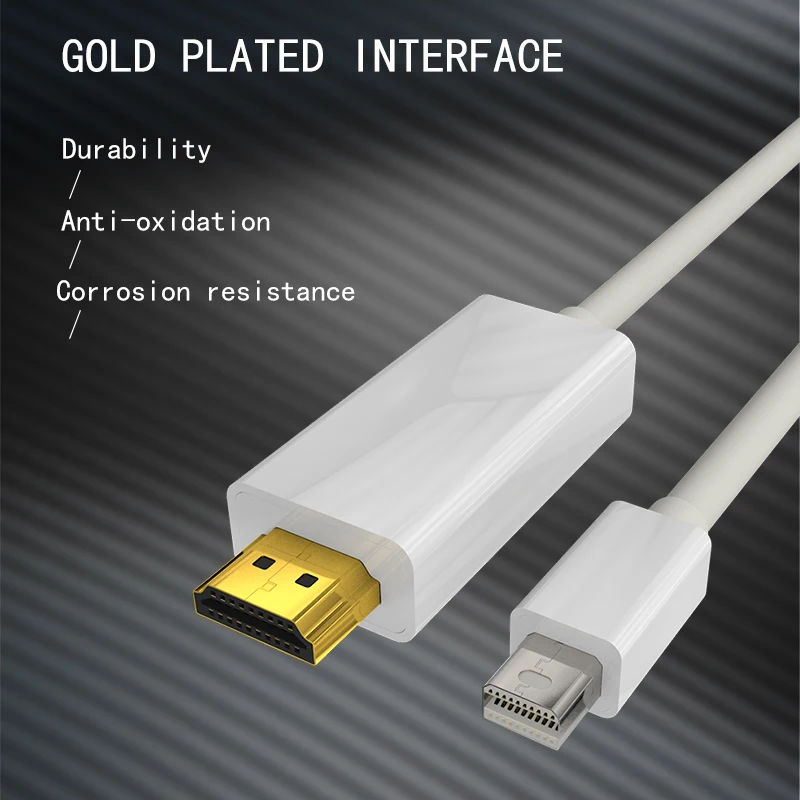 Mini Displayport к HDMI кабель между штыревыми Thunderbolt мини адаптер DP к HDMI конвертер для MacBook Air 13 iMac Chromebook