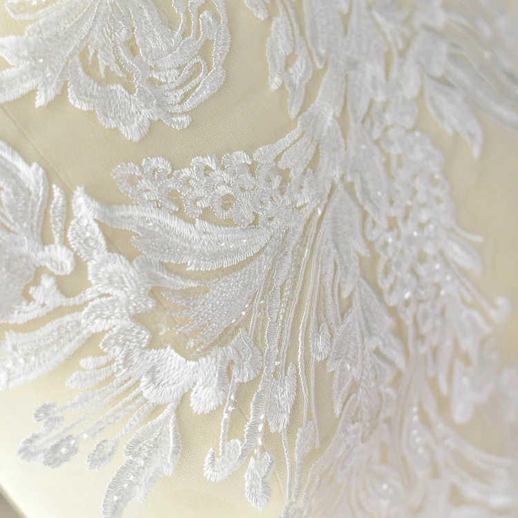 flowers sequins embroidery lace appliques 5