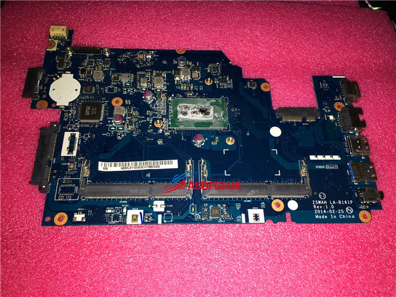 discounted  Original nbml81100b for Acer Aspire E5-571 laptop Motherboard System Board with i3-5005u La-b161p 1