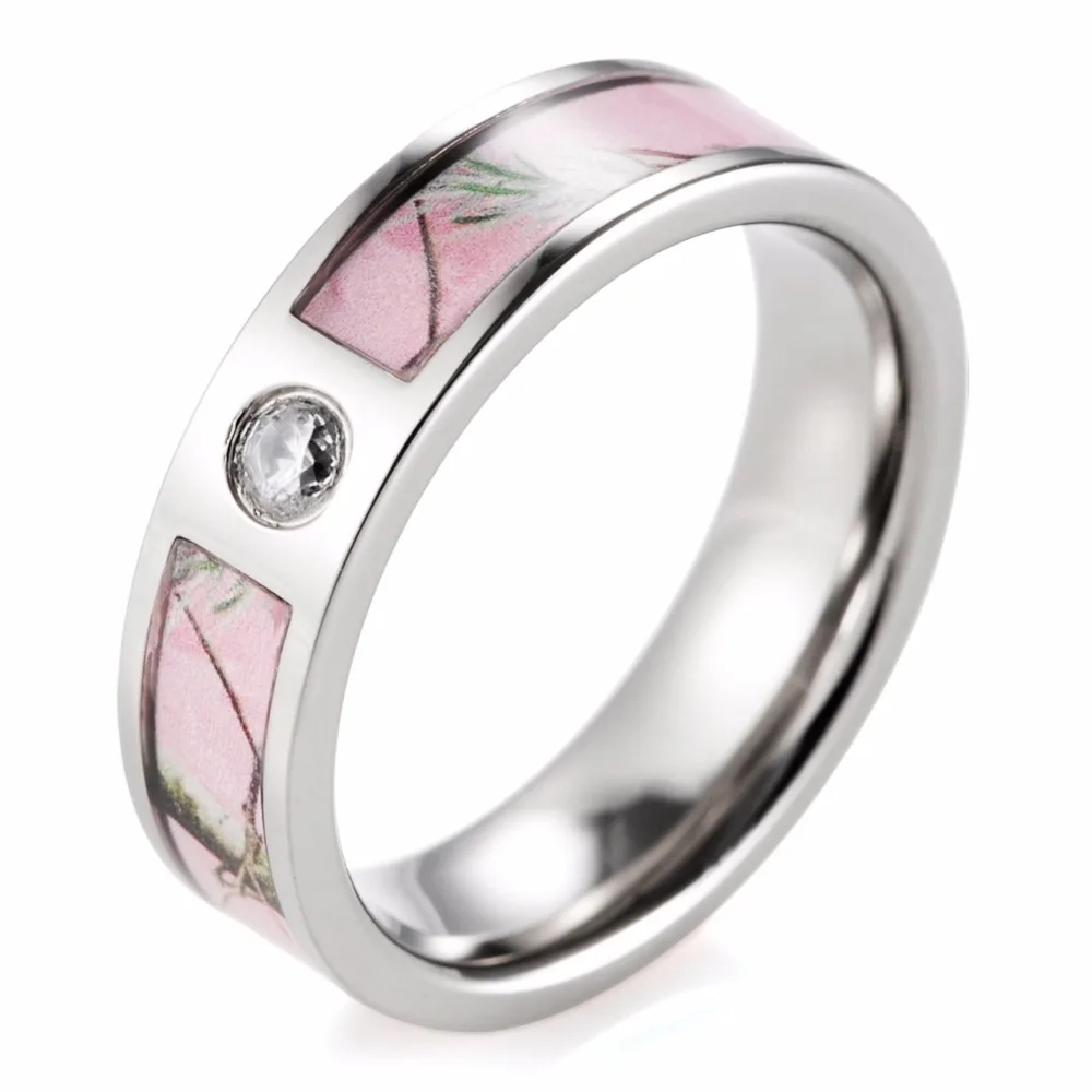 women rings pink camo engagement wedding ring titanium cz crystal wild tree camo fashion ring for - Womens Camo Wedding Rings women rings pink camo engagement wedding ring titanium cz crystal wild tree camo fashion ring for - Womens Camo Wedding Rings