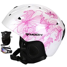 MOON Skiing Helmet Autumn Winter Adult and Children Snowboard Skateboard Skiing Equipment Snow Sports Safty Ski Helmets