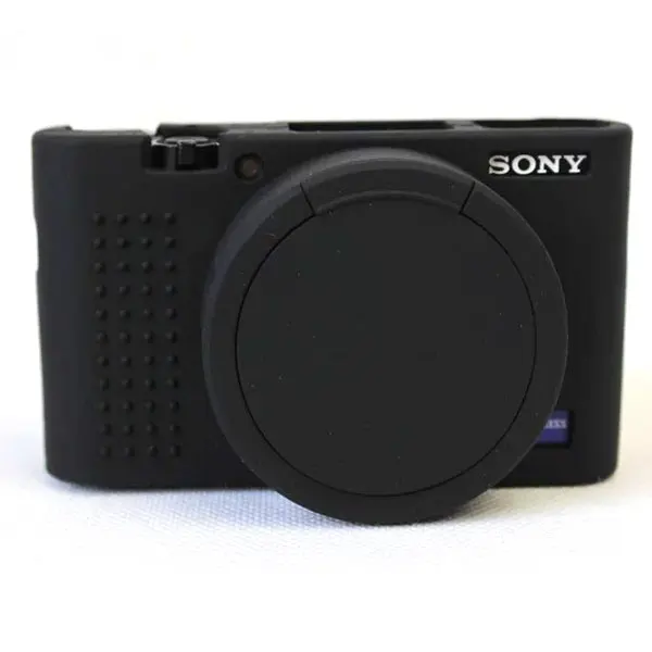 Красивый защитный чехол для sony RX100M5 RX100M4 RX100M3 для sony RX100 V RX100 IVSoft силиконовый резиновый чехол для камеры - Цвет: Черный