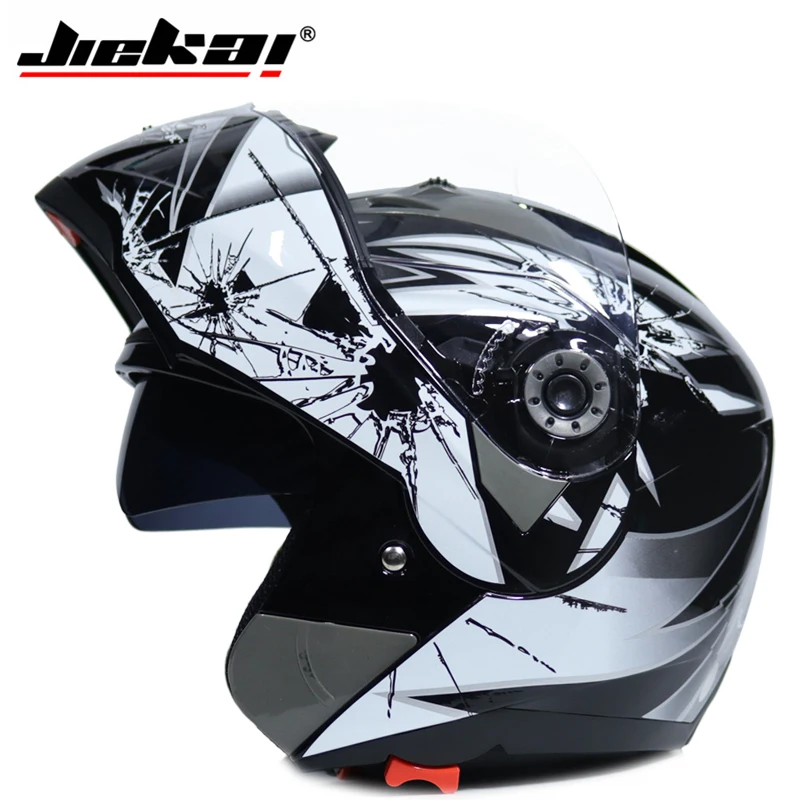 Безопасный флип Мотоциклетный motorcross Мотоцикл шлем с внутренним козырек JIEKAI-105 DOT ЕЭК - Цвет: 11