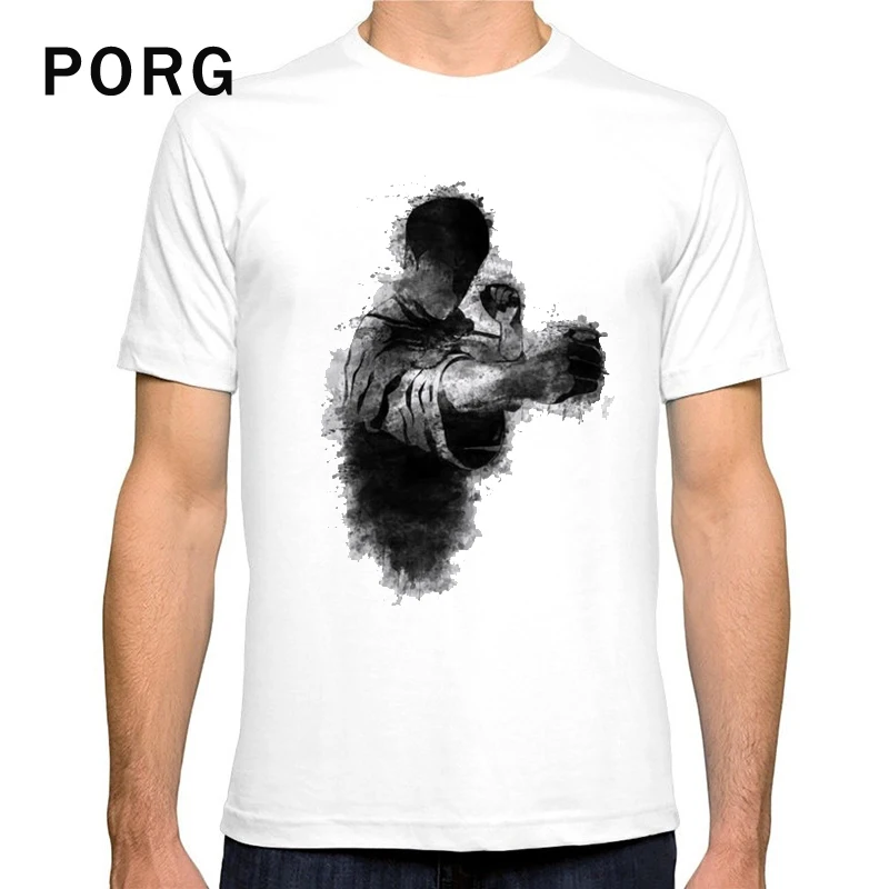 

Bruce Lee T Shirt Casual Fashion O-neck Print tshirt Tops White Tee Streetwear Gothic Harajuku Funny men t shirt Summer 2019