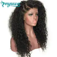 ลูกไม้เต็มรูปแบบผมมนุษย์ Wigs สำหรับผู้หญิง Pre Plucked ธรรมชาติ Curly บราซิล Remy ผมลูกไม้ด้านหน้าวิกผม 150% ความหนาแน่น