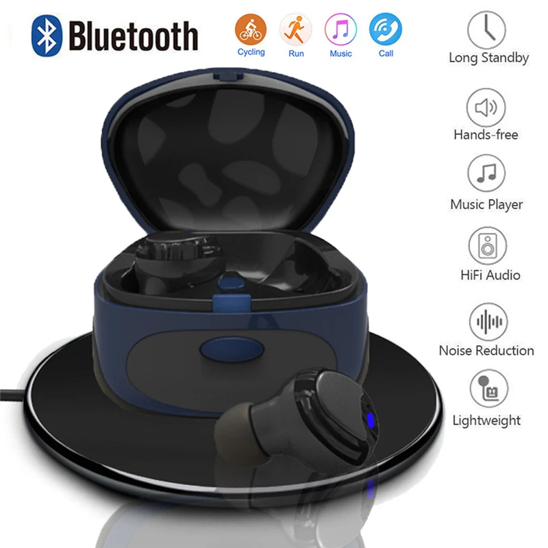 

HIPERDEAL Mini Twins Wireless Bluetooth 4.2 Stereo Headset In-Ear Earphones Earbuds With MIC For Samsung S10 Mar19