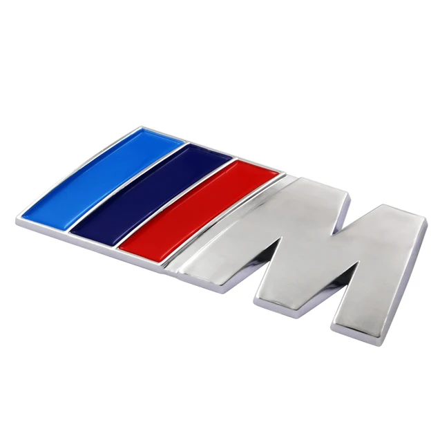 1pcs M logo Performance Fender Car Styling Decal Emblem Badge For BMW M 1 3 4 5 6 7 E Z X Car