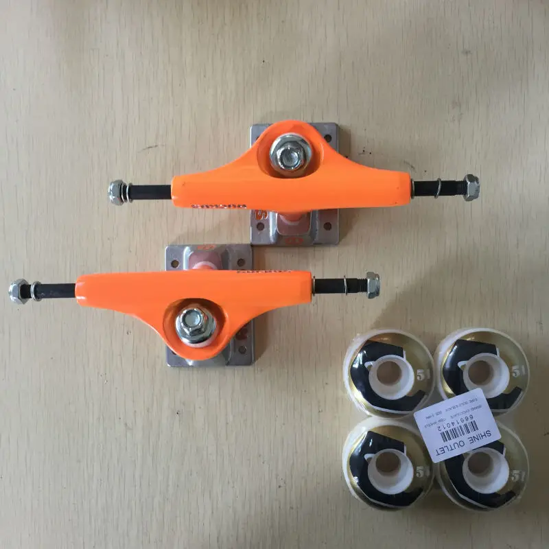 

RUCKUS Skateboards Components Aluminum Skateboard Trucks Size 4.75" or 5" and CHOCOLATE Skateboarding Wheels 51mm
