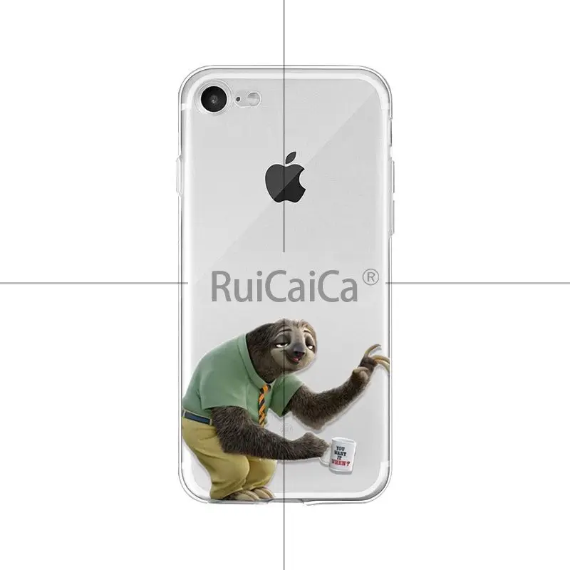 Ruicaica Ленивец милые животные роскошный уникальный дизайн чехол для телефона для Apple iPhone 8 7 6 6S Plus X XS MAX 5 5S SE XR Чехол для мобильного телефона - Цвет: A14