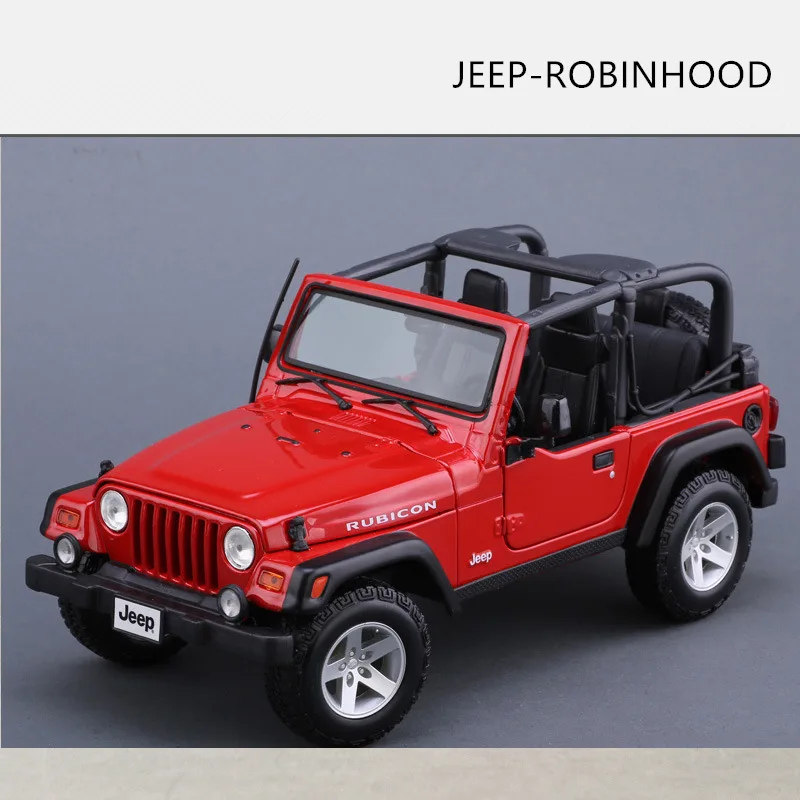 Maisto 1:18 Jeep-Wrangler сплав Ретро модель автомобиля классическая модель автомобиля украшение автомобиля коллекция подарок - Цвет: JEEP-ROBINHOOD