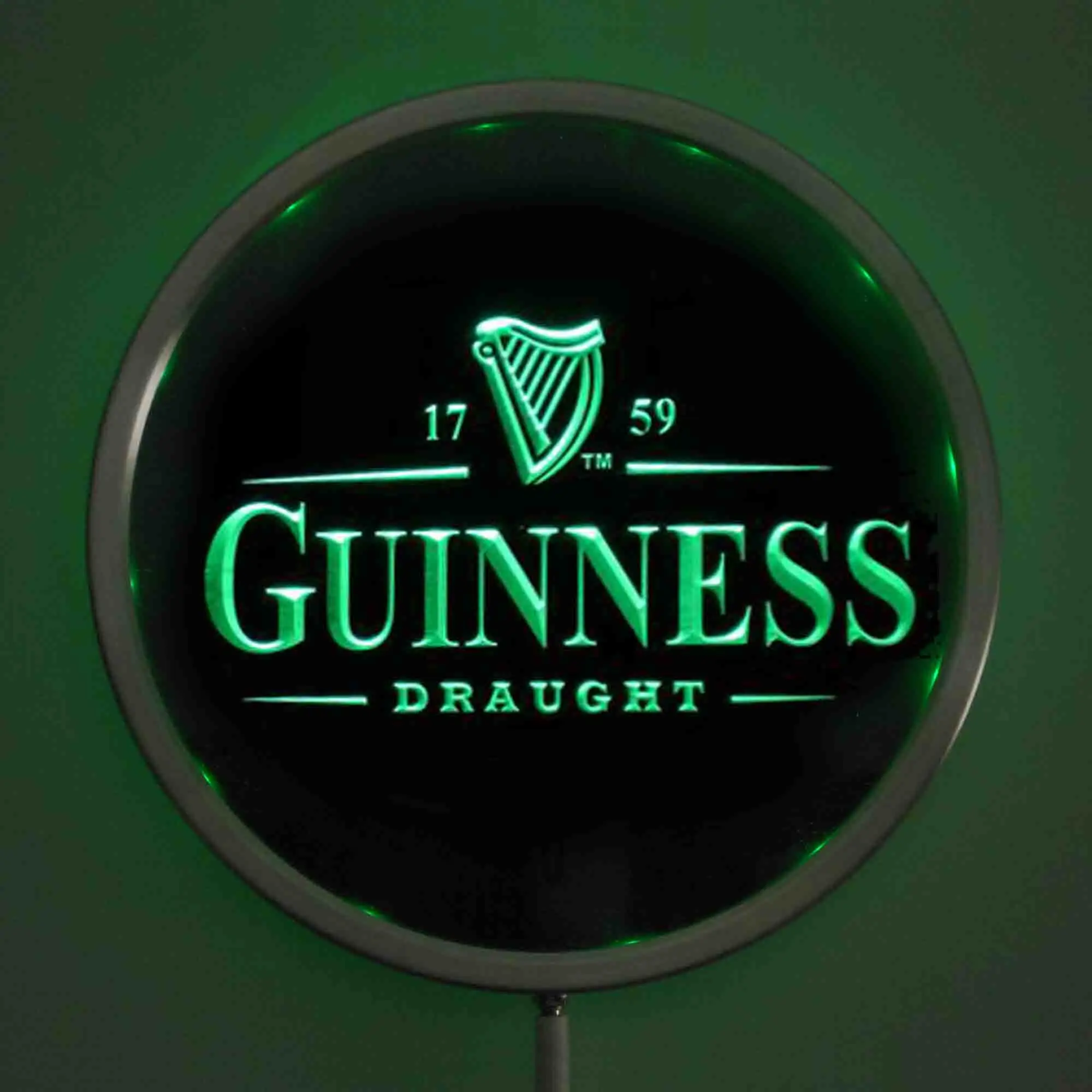 rs a0002 Guinness Beer LED Neon Round Signs 25cm/ 10 Inch Bar Sign with