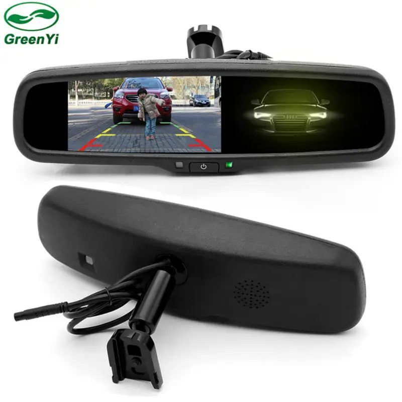 Auto Dimming Rear View Mirror Monitor 4.3 Inch 800*480 Resolution TFT