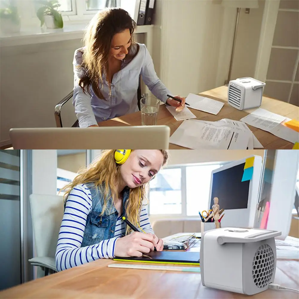 

Air cooler 2019 USB Charging Air Conditioner Fan Mini Cooler Portable Small Air Conditioner