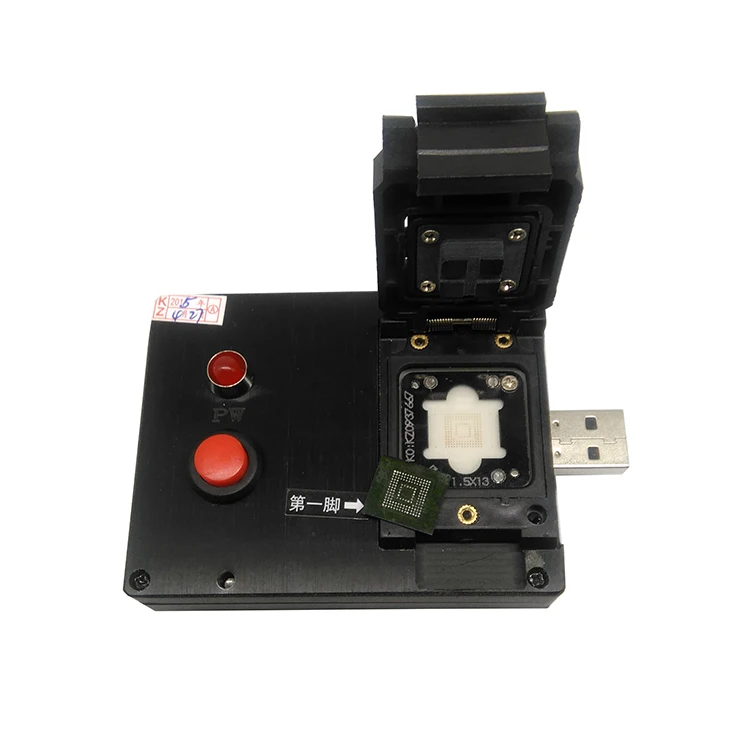 EMMC U Disk Probe Test Fixture EMMC 153 169 Test Seat EMMC Socket Programming Burn Adapter