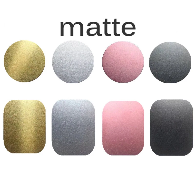 

1pcs Universal 35x45mm matte Brushed Metal Plate disk iron sheet for iphone oppo Magnet Magnetic Car mobile Phone Stand holder