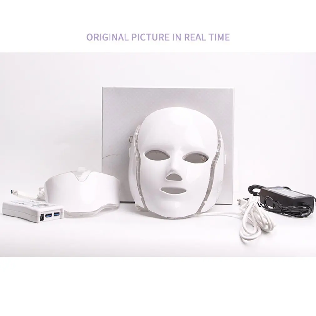 

7 Colors Led Facial Mask Led Korean Photon Therapy Face Mask Machine Light Therapy Acne Mask Neck Beauty Led Mask Drop shipping