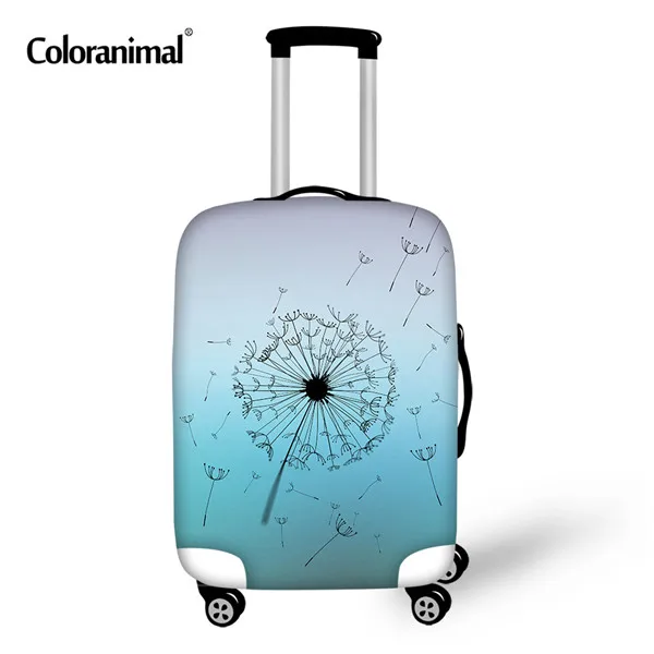 CC4137 Защитный чехол для чемодана Coloranimal Одуванчик, аксессуары для путешествий, растягивающаяся тележка, подходит для багажа 18-30 дюймов, пылезащитный чехол - Цвет: CC4137
