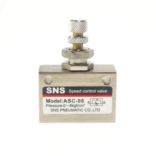 

ASC-8 1/4" BSPT Pneumatic Air Flow Speed Control Valve Throttle Valve x 1