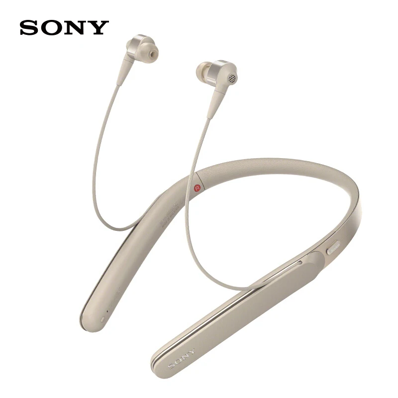 SONY WI-1000X Hi-Res с креплением на шею, беспроводная bluetooth-гарнитура, высококачественные наушники с шумоподавлением для huawei samsung - Цвет: Gold