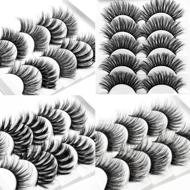 

ICYCHEER 21 Style Makeup 3D Mink Eyelashes Set Handmade False Eyelash Eye Lashes Extension Wispy Messy Long Thick Natural Soft