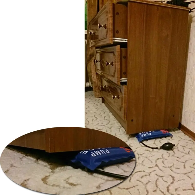 GHIXACTO 2pcs Pump Wedge Locksmith Tools Auto Air Wedge Airbag Lock Pick Set Open Car Door Lock Hand Tools With a Bulb Pumb