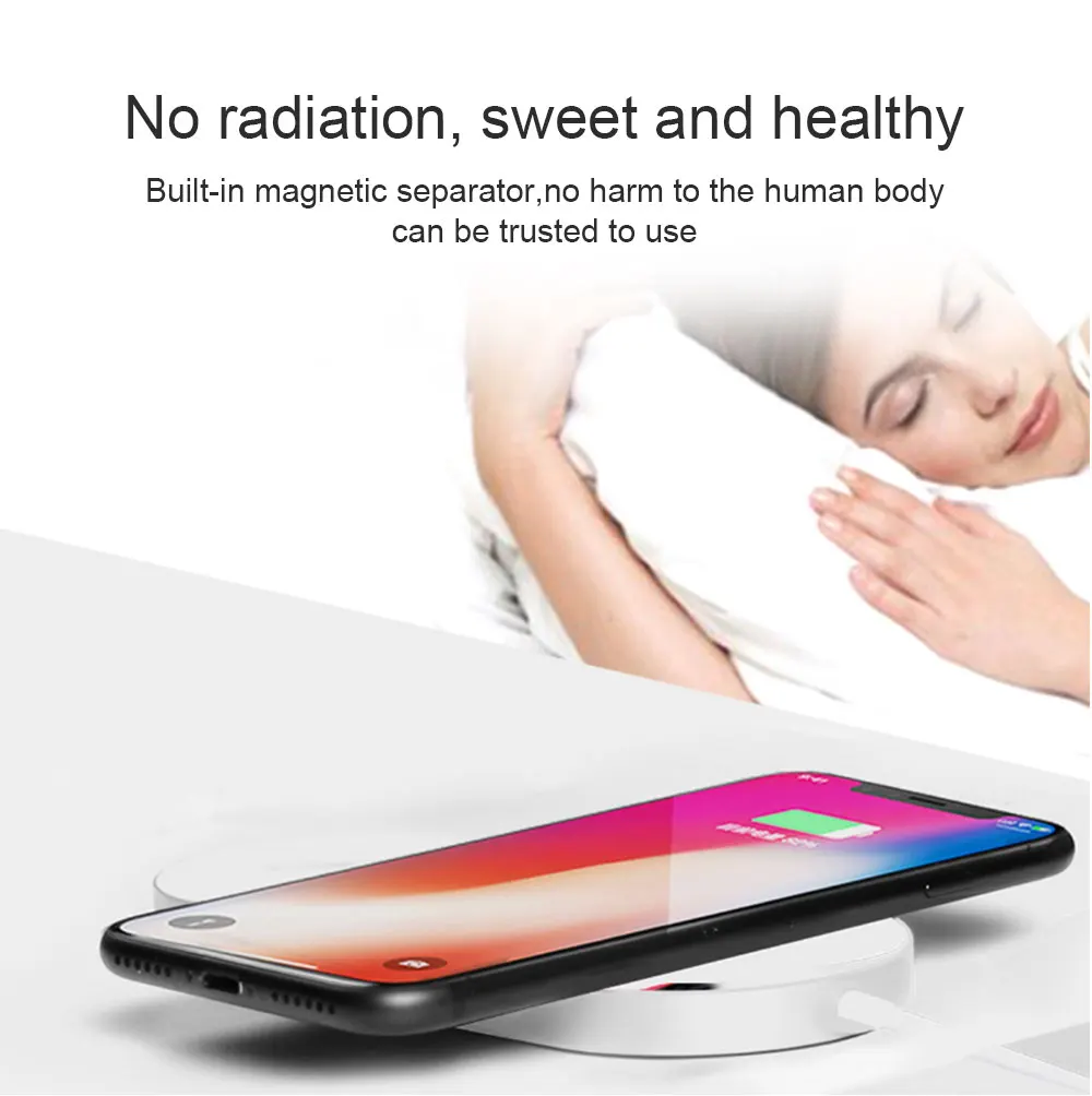 PORTEFEUILLE Dual Qi Wireless Charger Fast Stand Dock Pad 10W For iphone XS MAX XR X 8 Plus And Apple Watch 4 induction charger (8)