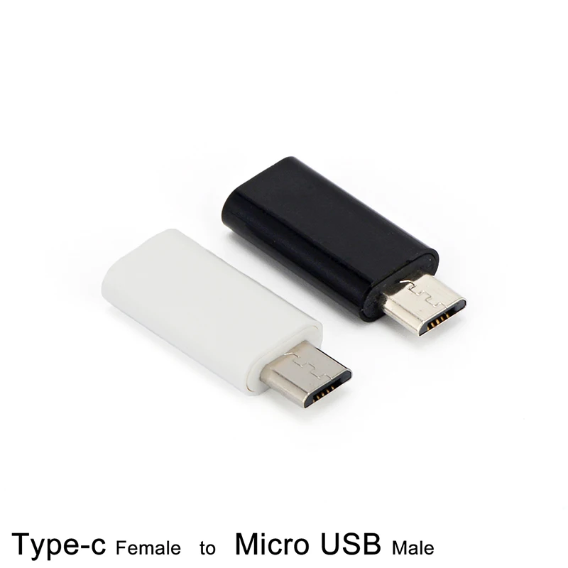 Type-C Female Connector to Micro USB Male Converter Data Adapter for Cell Phone