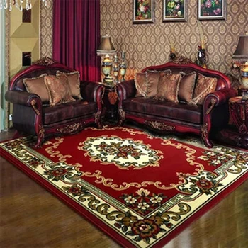 

Red Morocco Wilton Carpet Soft For Living Room Bedroom Bedside Hotel Persian Carpet Kilim Modern Factory Direct Supply