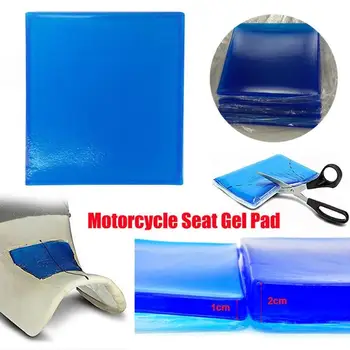 

5 Sizes Motorcycle Seat Gel Pad Comfortable Soft Cushion Shock Absorption Mat Modified Seat Cushion Comfortable Mat Blue Yellow