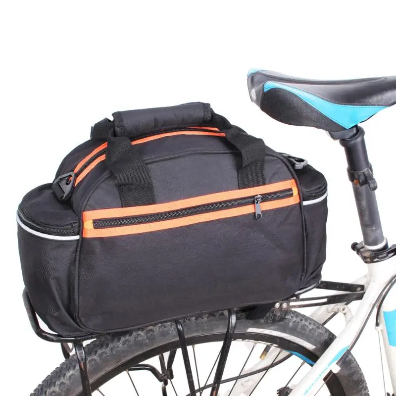 Flash Deal 15L Bicycle Bike Bag Rear Seat Rack Trunk Bag For MTB Bike Saddle Bags Storage Case Pouch for Luggage Carrier  Road Bike Bags 6