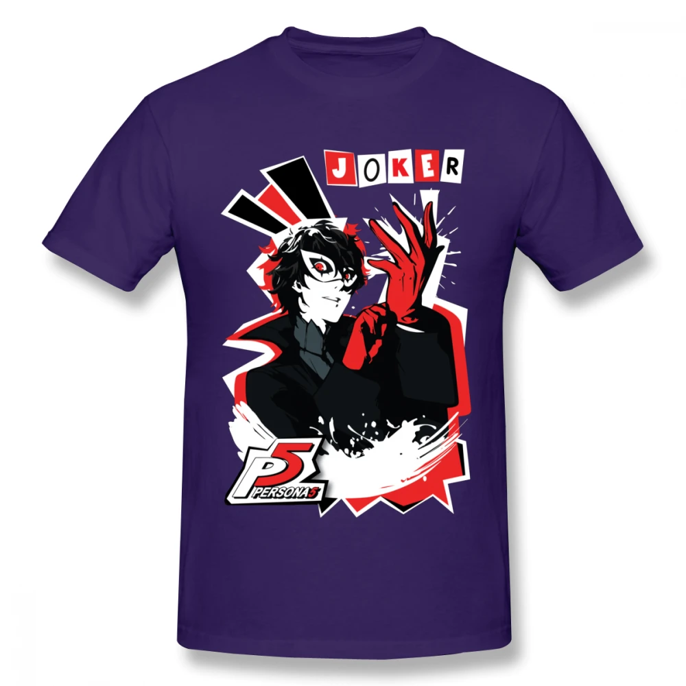 Ryuji Sakamoto Persona 5 футболка для мужчин плюс размер 5XL пара Camiseta | Мужская одежда