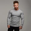 2022 Autumn Fashion Men's T-shirt Sweater O-Neck Slim Fit Knittwear Mens Long Sleeve Pullovers Tshirts Men Fitness Pull Homme ► Photo 3/6