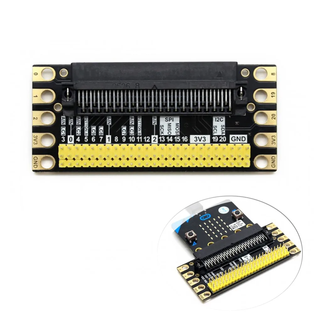 Edge Breakout I/O Плата расширения для BBC micro: бит microbit, для графического программирования питона DIY ученик FZ3323