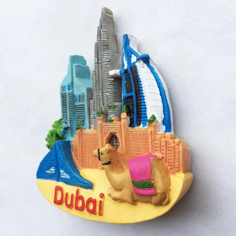 1 шт. резиновый 3D Дубай Burj Khalifa отель парус Atlantis магниты на холодильник