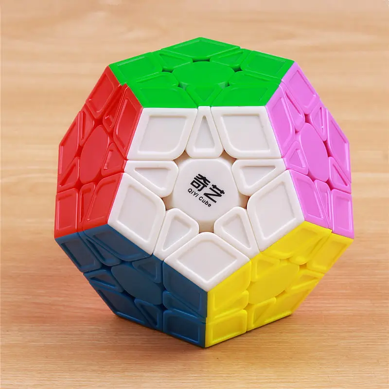 Qiyi megaminxeds, головоломка, магический скоростной куб, пирамидальный куб, без наклеек, Профессиональная зеркальная Пирамида специальной формы, cubo magico