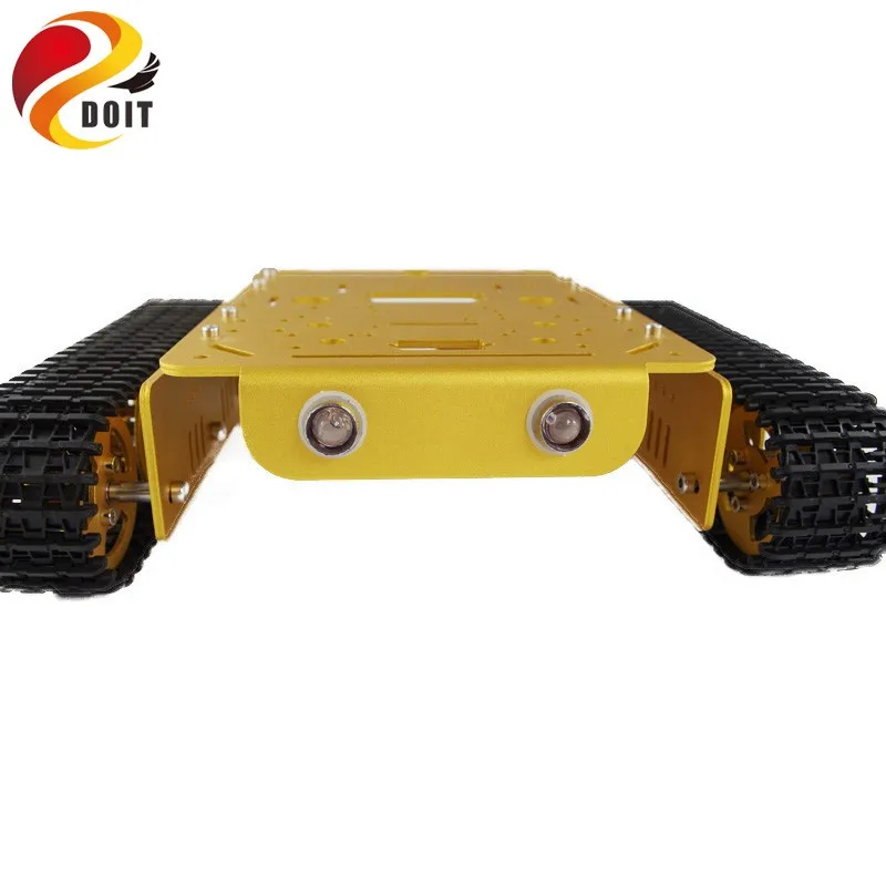 DOIT робот цистерны шасси все металлические гусеничный гусеничная машина модели роботов с Зал Сенсор DIY игрушка трек Caterpillar