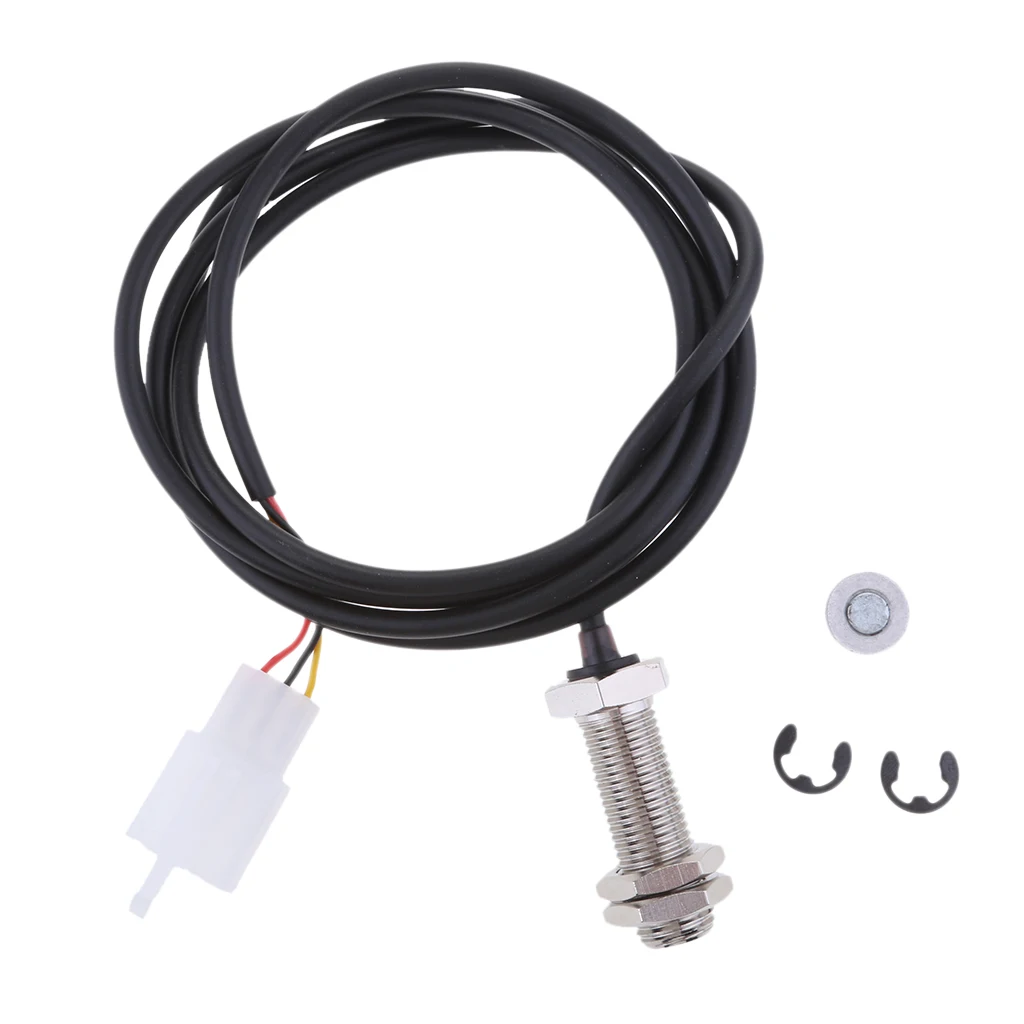 Sensor Cable+Magnets For Motorcycles Digital Odometer Speedometer Tachometer
