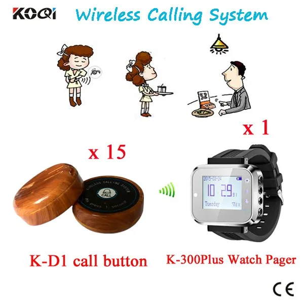K-300plus+K-D1--- 1+15 Restaurant Wireless Ordering System