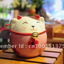 Минимальный заказ$20(смесовые) Керамика Cat монета заставка повезло Кот Манеки Неко Сакура кошка