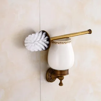 

European style copper antique toilet brush holder antique bathroom bathroom hardware accessories antique toilet brush
