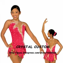 Лидер продаж Катание на коньках платье для Обувь для девочек спандекс изящные бренд соревнования по фигурному катанию платье Индивидуальные dr2641