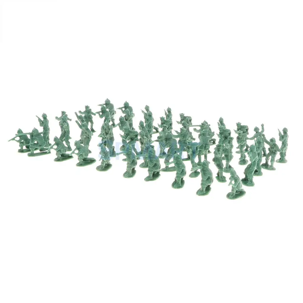 Toy Soldiers Army Men Accessori 10PCS Battlefield Soldiers & Horse # 2 