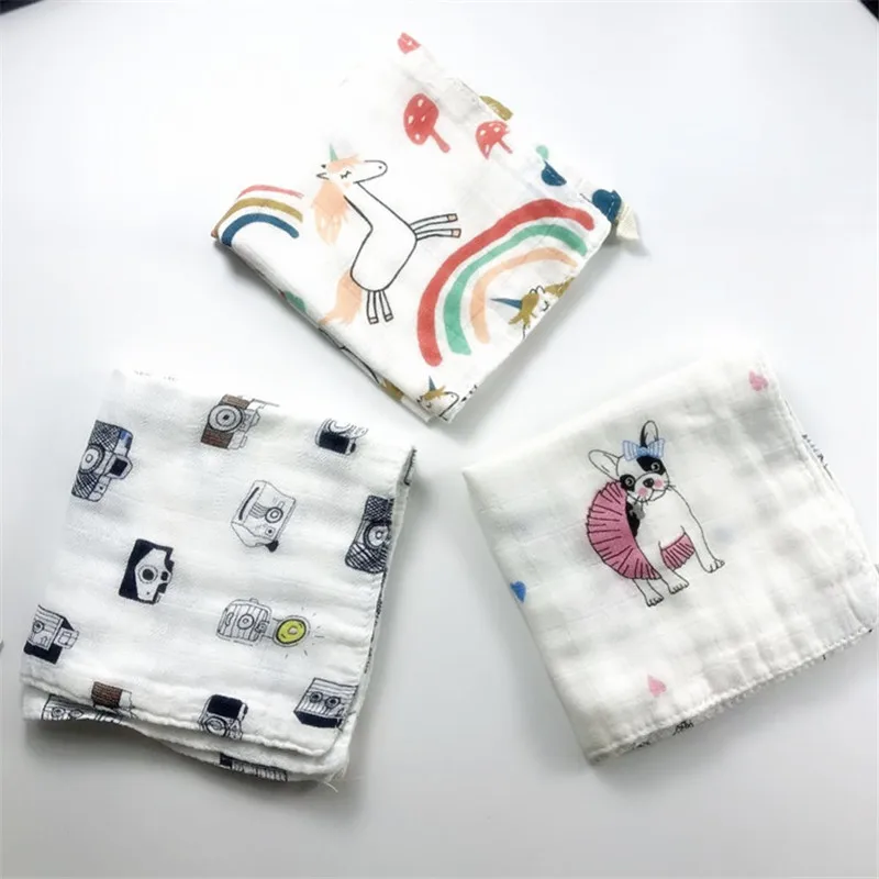 

3pcs/ lot baby muslin hand towel , infant nursing towels boys girls colors send randomly