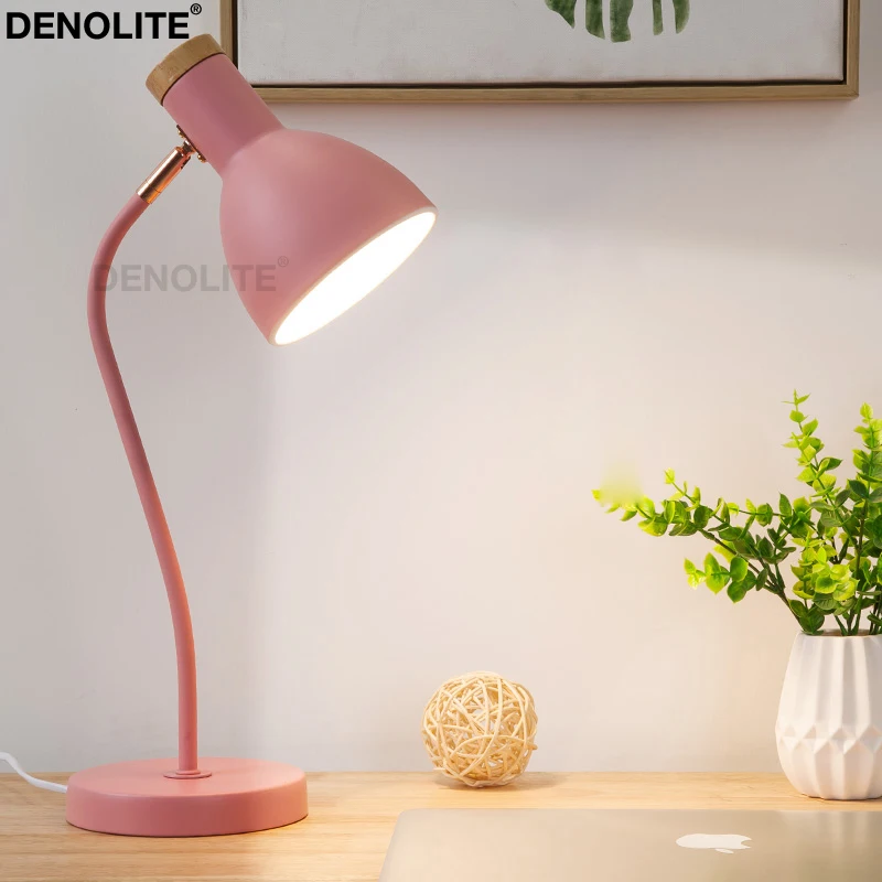 Black/Green/Pink Bedside Table Lamp 