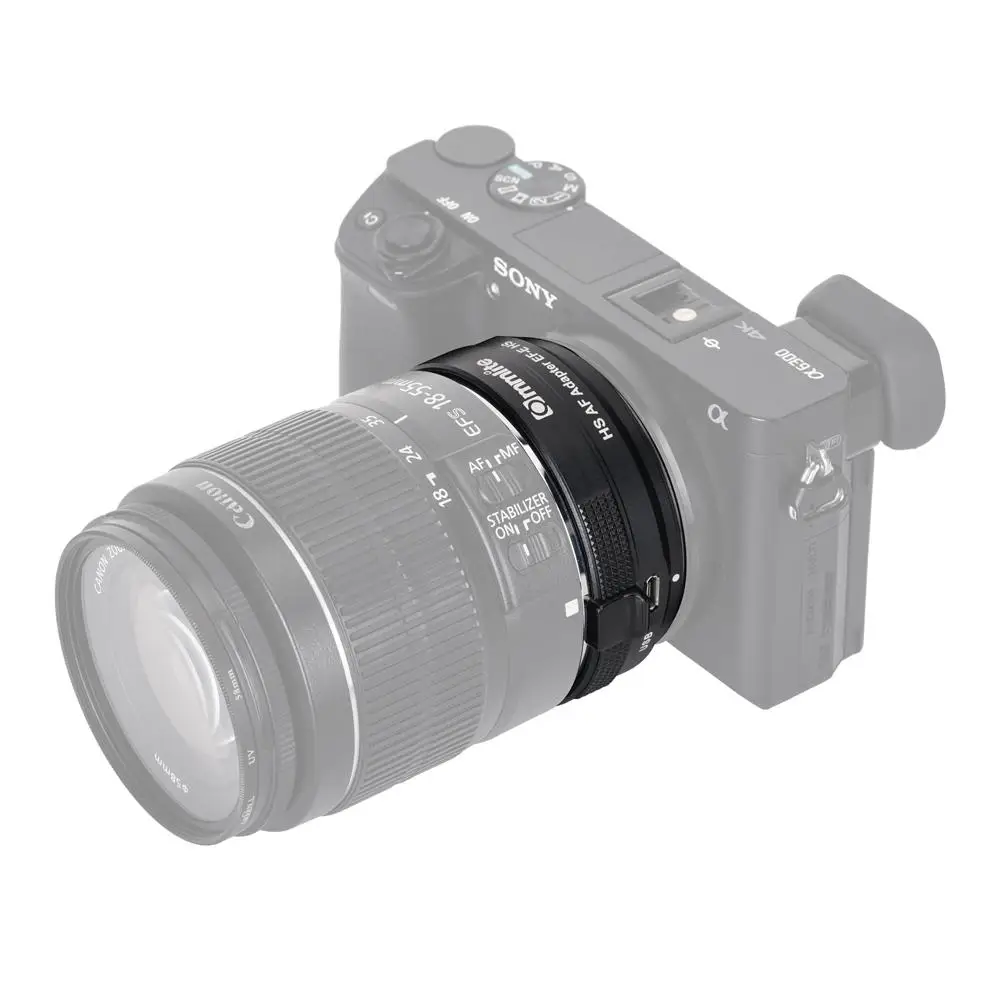 Адаптер BEESCLOVER Commlite CM-EF-E HS с автофокусом для объектива Canon EF/EF-S Len для sony E камер адаптер крепления объектива r25