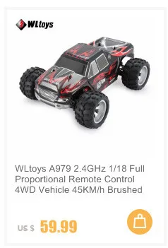 WLtoys A979 2,4 ГГц 1/18 полный пропорциональный пульт дистанционного управления 4WD автомобиль 45 км/ч матовый мотор электрический RTR внедорожный багги RC автомобиль fi