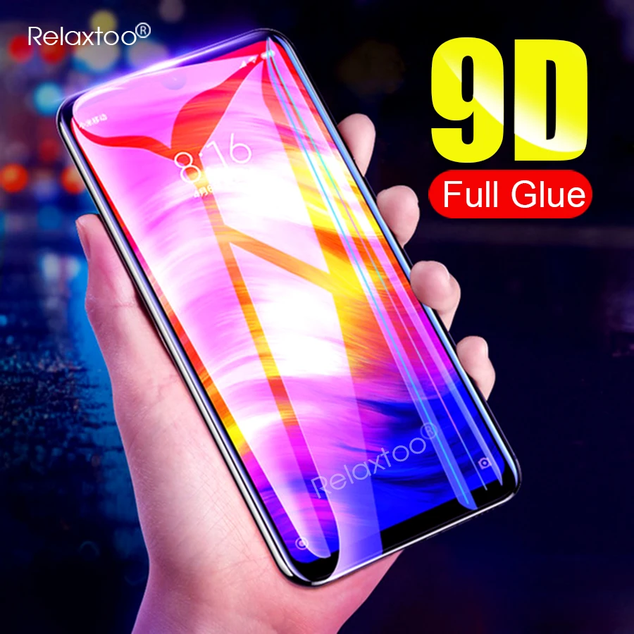

9D Glass For Redmi Note 7 Screen Protector Tempered Glass for Xiaomi Redmi Note7 Pro 7Pro Note7Pro 6.3'' Protective Film Cover