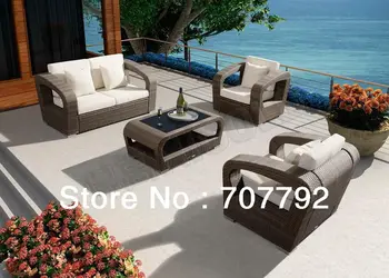 

Modern garden furniture 4 Pc Royal palace luxury sofa garden rattan furniture