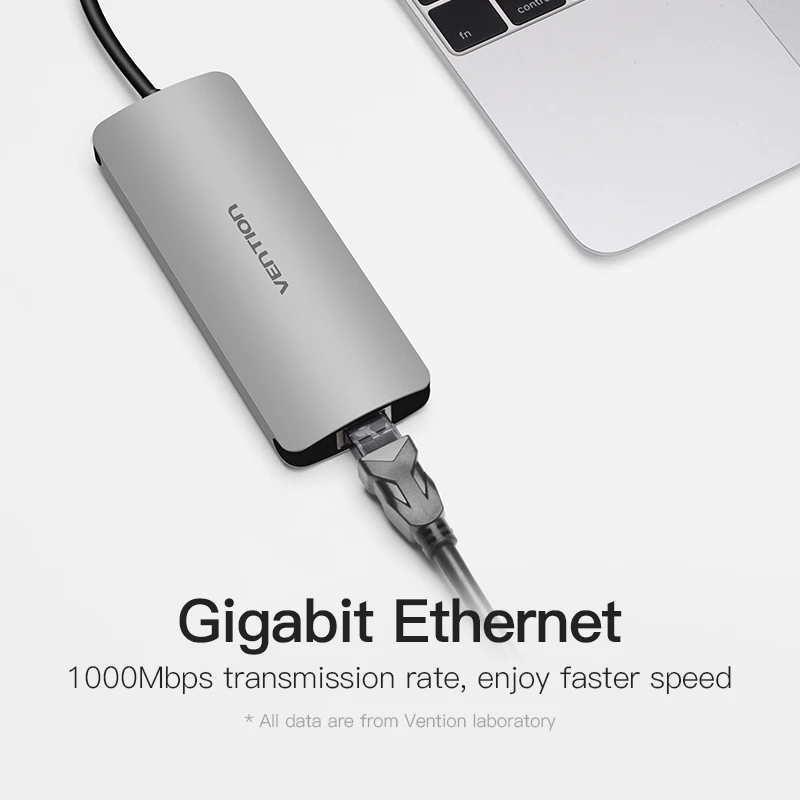 Vention Thunderbolt 3 Adapter USB Type C to USB 3.0 HUB HDMI RJ45 PD Converter for MacBook samsung S9 huawei p20 pro USB-C HUB